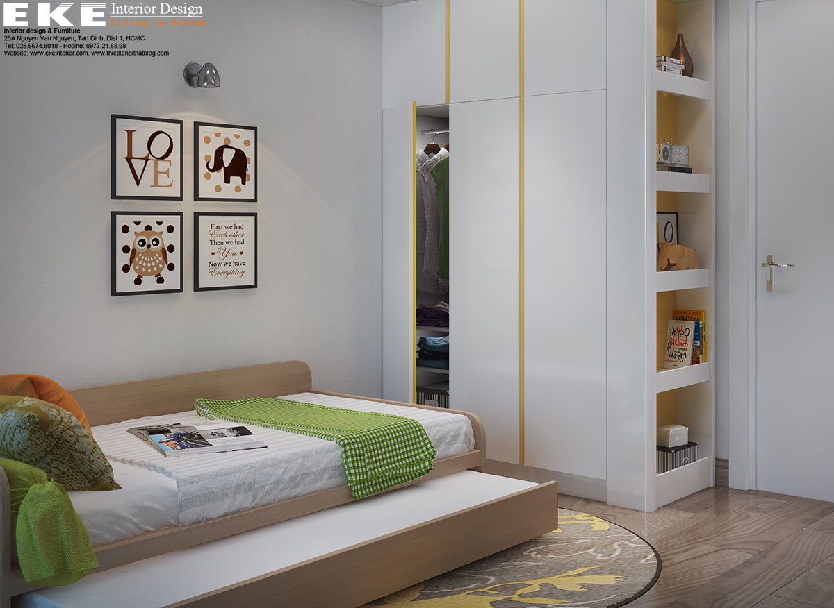 Thiết kế thất căn hộ Celadon City - phòng ngủ trẻ em