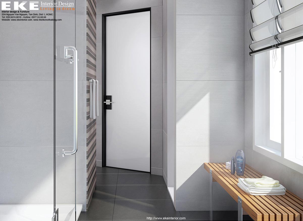 thiết kế nội thất căn hộ Đảo Kim Cương-mẫu phòng tắm