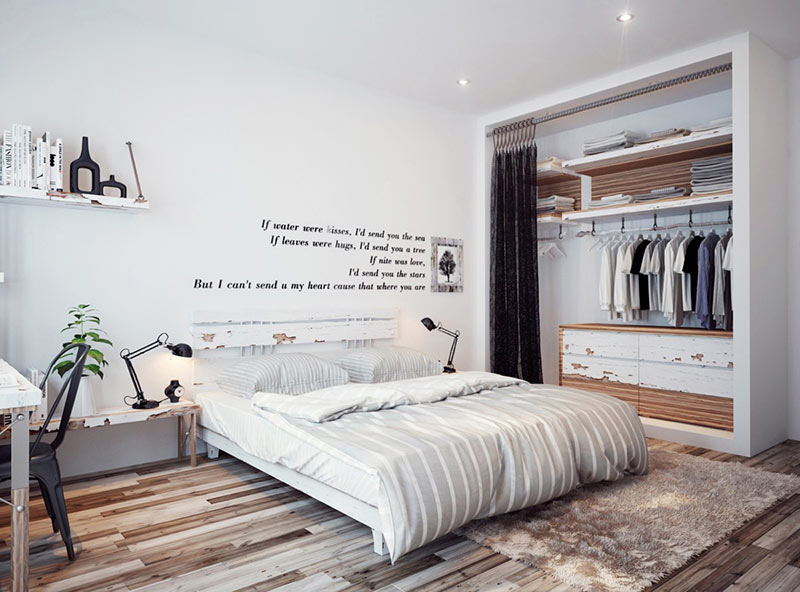 nội thất phòng ngủ theo phong cách scandinavian