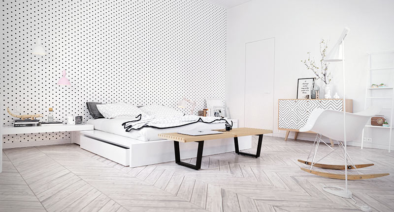 thiết kế phòng ngủ phong cách scandinavian