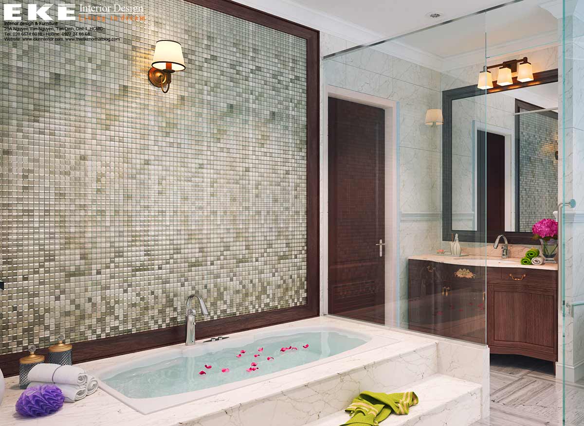 Thiết kế nội thất biệt thự Mỹ Phú 3 - phòng tắm