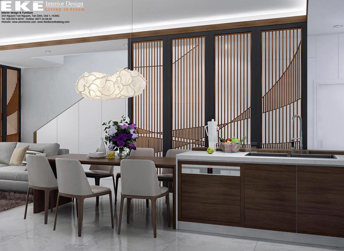 Thiết kế nội thất biệt thự Tân Phong - Bếp