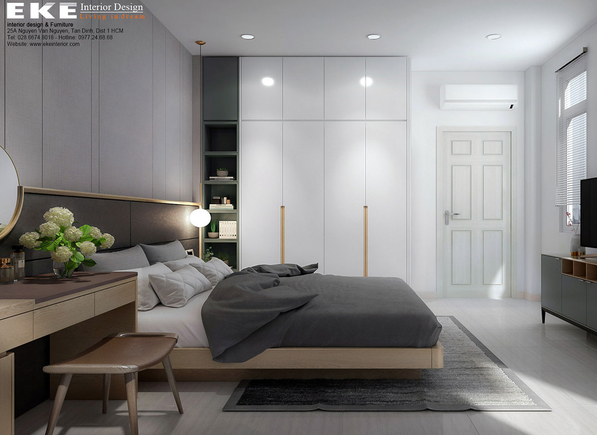Thiết kế cải tạo nội thất nhà phố quận Phú Nhuận - Phòng ngủ