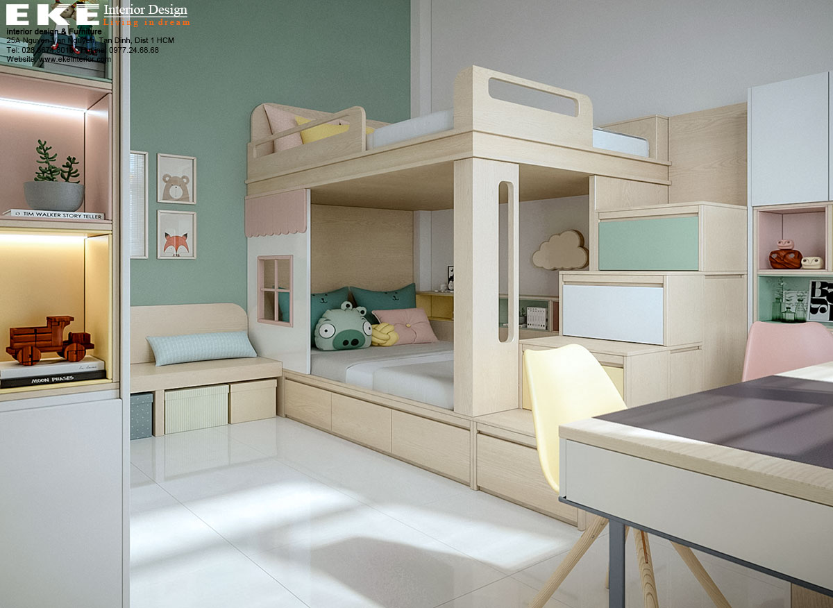 Thiết kế cải tạo nội thất nhà phố quận Phú Nhuận - Phòng trẻ em