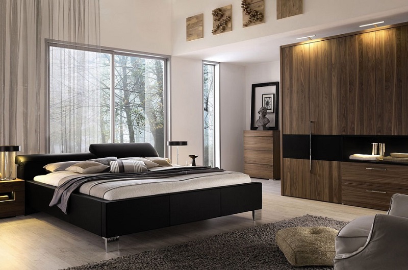 mẫu tủ quần áo gỗ tự nhiên cho phòng ngủ