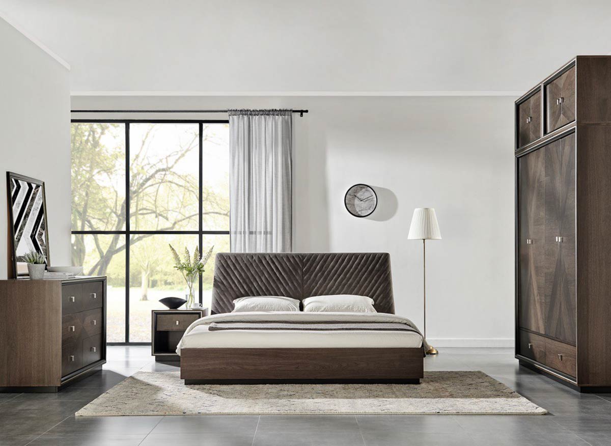 Phòng ngủ hoàn hảo với nội thất gỗ tự nhiên kết hợp Verneer