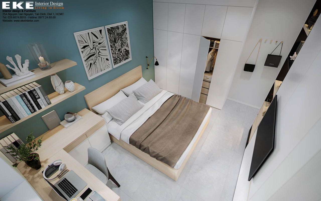 Cải tạo nội thất căn hộ chung cư Phú Mỹ - Phòng ngủ master