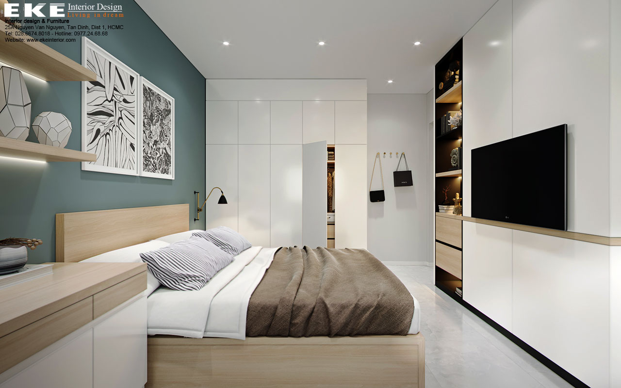 Cải tạo nội thất căn hộ chung cư Phú Mỹ - Phòng ngủ