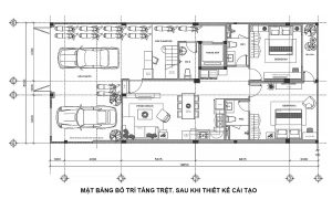 Mat bang tang tret sau khi cai tao cho thue