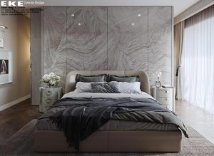 Thiết kế nội thất phòng ngủ căn hộ đảo kim cương