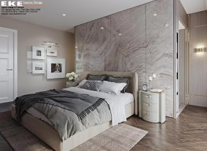 Thiết kế nội thất phòng ngủ chung cư đảo kim cương