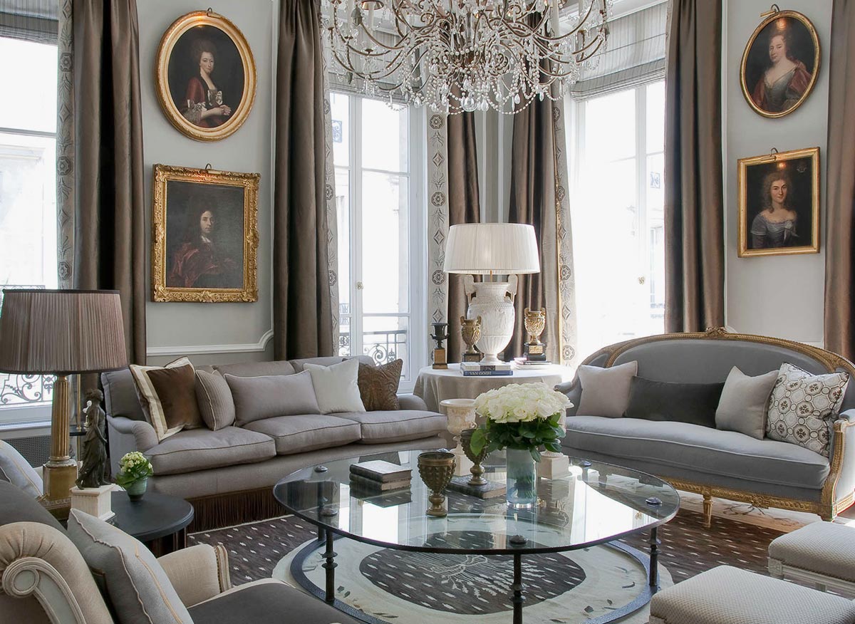french interior design living room