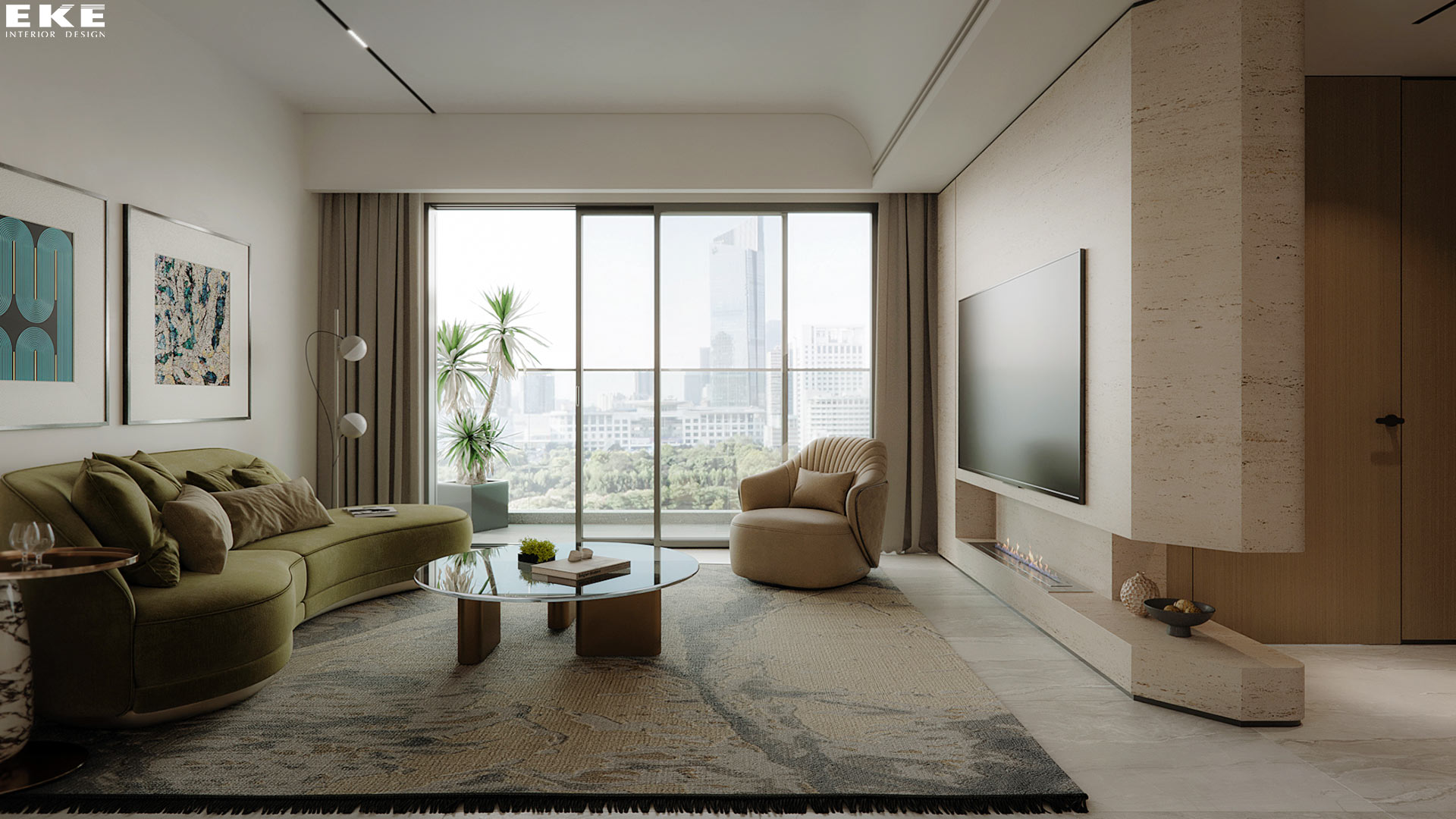 Diamon island interior