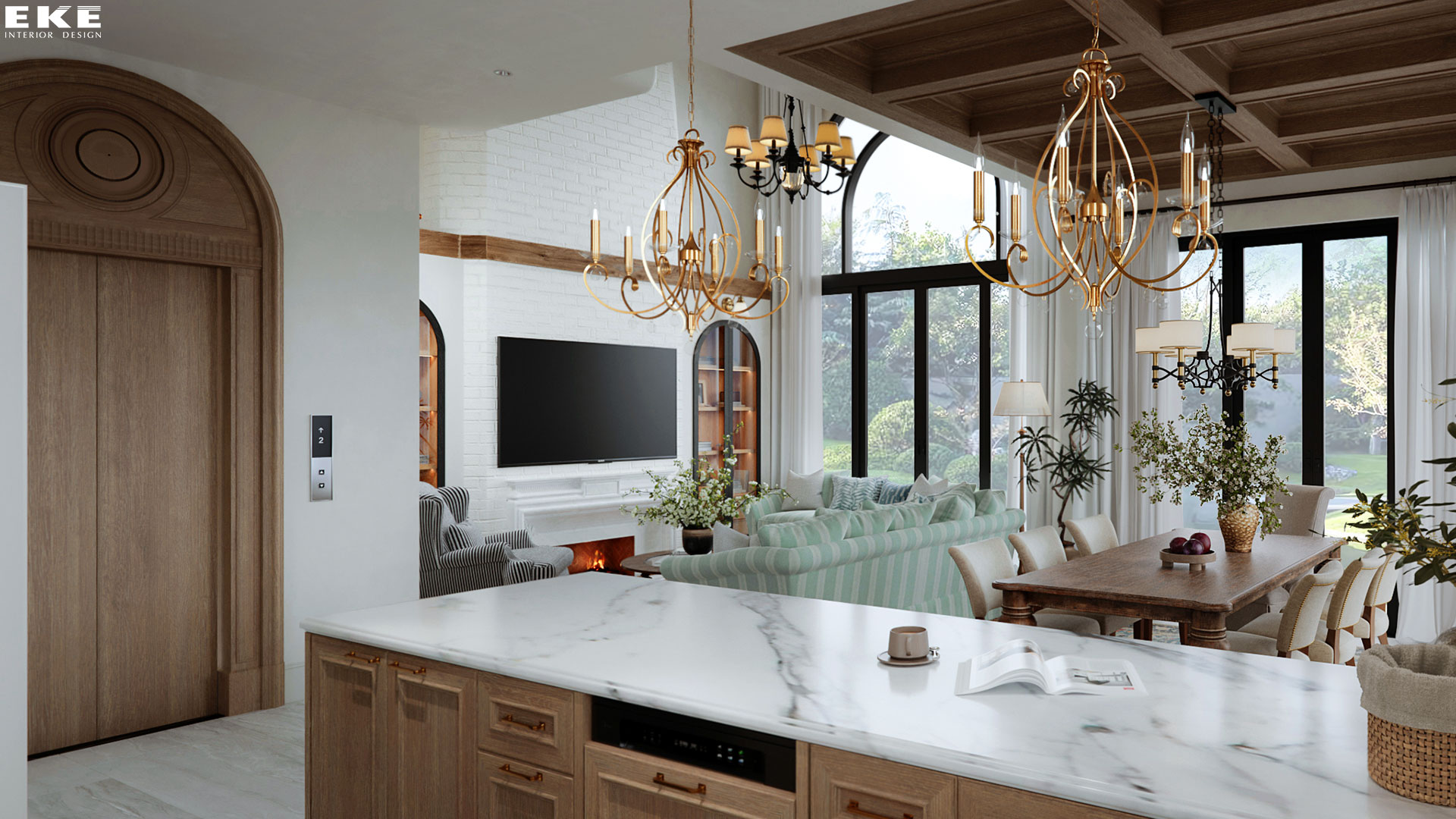 phong-khach-biet-thu-thanh-xuan Biệt thự đơn lập Thanh Xuân Valley